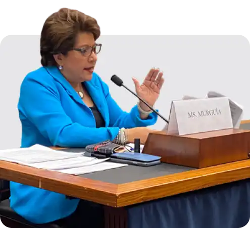UnidosUS President and CEO Janet Murguía provides testimony on Capitol Hill